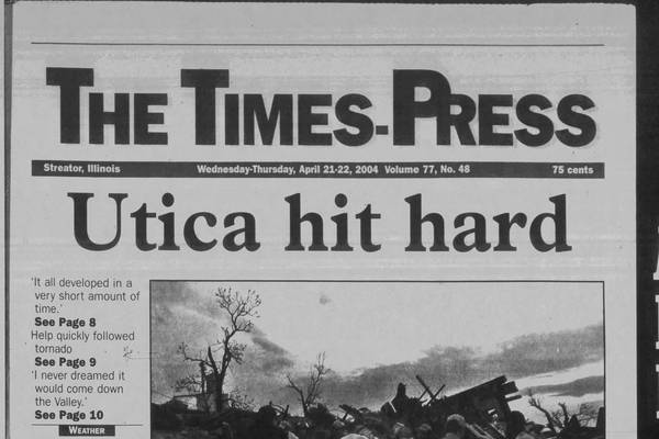 Historical covers for April 21: Utica hit hard by tornado