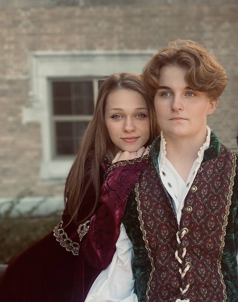 Alexis Baker and El Maass appear in this photo for an upcoming Dixon Public Schools Madrigal Dinner Fundraiser.