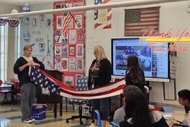 Amy Lindenborn opens window on world for Morris eighth graders