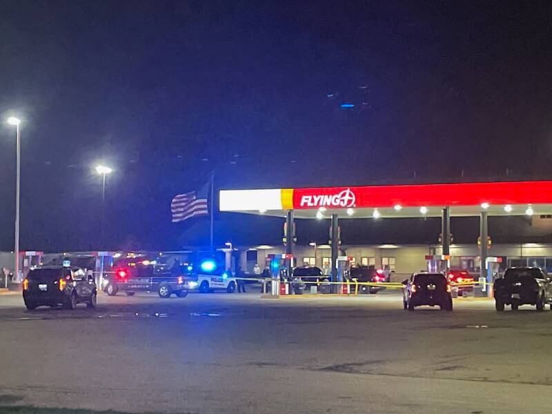 Police identified and then located the man who allegedly shot and killed a woman Thursday, Oct. 12, 2023, at the Flying J Travel Plaza in La Salle. The gunman turned the gun on himself before being taken in custody.