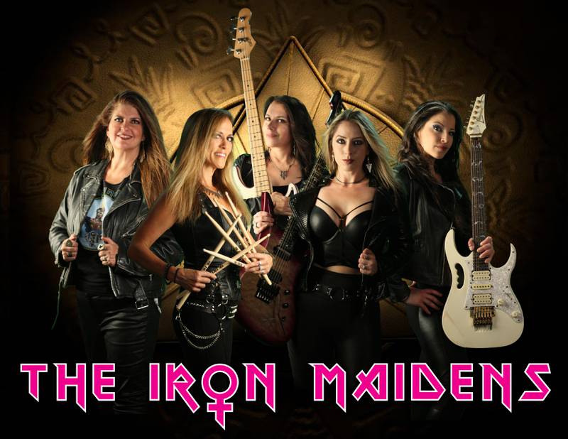 The Iron Maidens, an all-female tribute band to legendary British heavy metal band Iron Maiden, will perform the Arcada Theatre in downtown St. Charles Friday, Feb. 28, 2025.