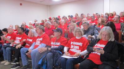 PHOTOS: Residents speak out against Will County quarry expansion