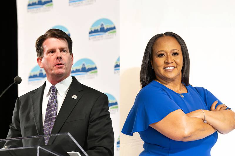 Kankakee Mayor Chris Curtis and mayoral candidate Genevra Walters will debate March 11, 2025 at Kankakee Community College.