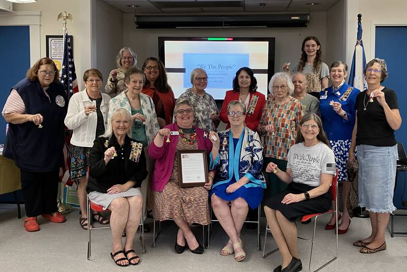 The Rochelle Chapter DAR is pictured in 2025.