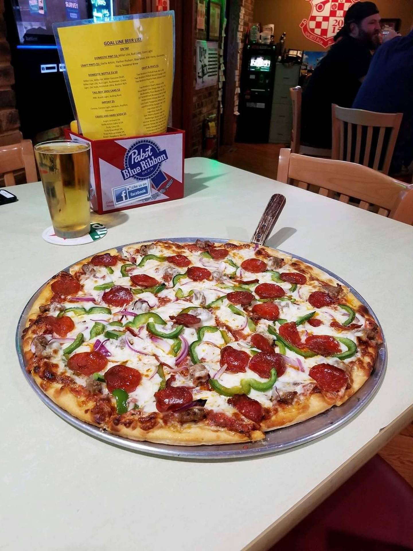 Goal Line Sports Bar and Grill was voted as one of the best pizza places in McHenry County this year's Best of the Fox. (Photo from Goal Line Sports Bar and Grill Facebook page)