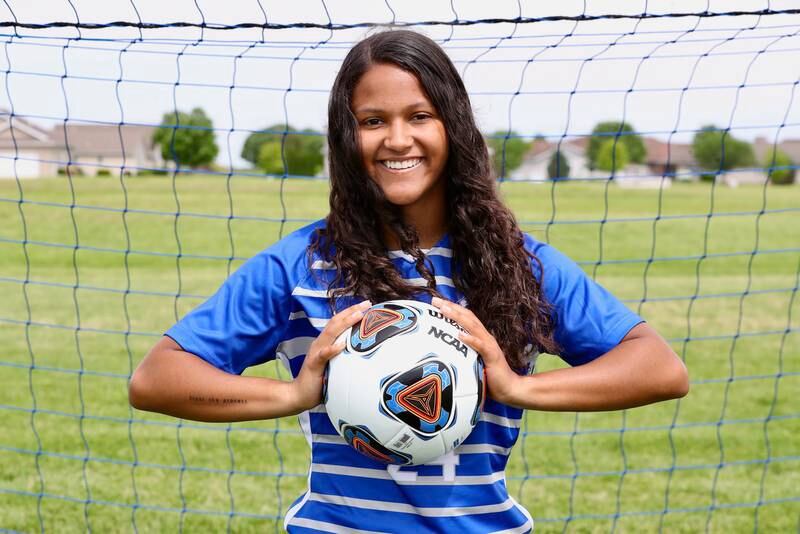 NewsTribune Player of the Year Mariah Hobson scored a single-school school record 63 goals, which is ranked fourth all-time in state history.