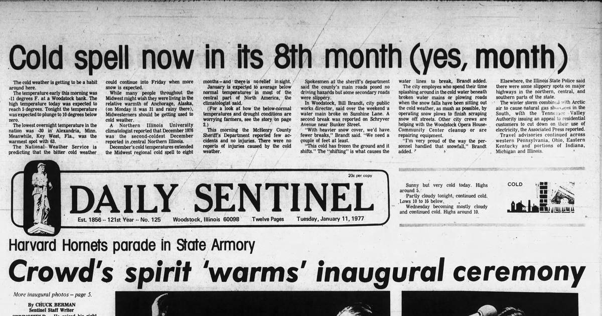 An eight-month cold spell, tracking January tornados and more historical Jan. 11 covers