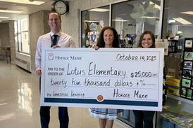 Spring Grove school wins $25K for a classroom makeover, surprised with giant check