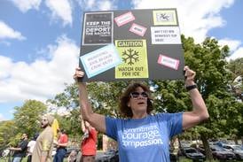 ‘We are demonstrating American ideals’. Protestors gather nightly at Downers Grove hotel housing ICE agents