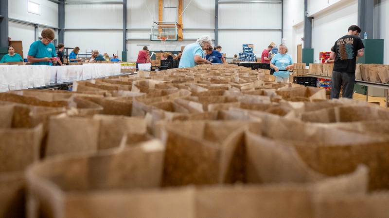 The United Way of Whiteside County is launching the Let's Feed Our Children: Emergency Winter Program. The group and volunteers work on meal packing during the summer version of the program.