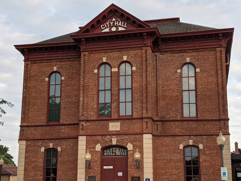 Plans to repair leaking gutters on the historic Sandwich Opera House are moving ahead.

At the July 21, 2025 Sandwich City Council meeting, Sandwich Mayor Todd Latham broke a 4-4 tie vote in approving a bid from Lake Zurich-based All American Exterior Solutions for opera house gutter repairs in an amount not to exceed $136,450.