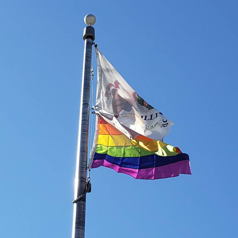 McHenry County raised the gay pride flag June 16 at its administrative building in Woodstock after the McHenry County Board proclaimed June as LGBTQIA Pride Month, it announced on Facebook that day.