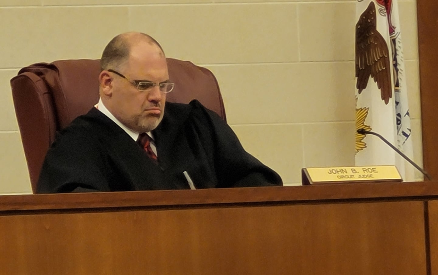 Ogle County Circuit Court Judge John Roe will issue his decision Oct. 27 on whether certain cellphone testimony will be allowed in the murder trial of Duane Meyer. (Sept. 14, 2022.)