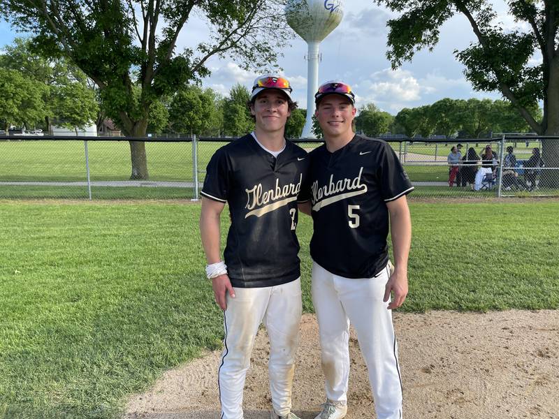 Glenbard North senior Shea Gaffney and junior Steve Hobbs.