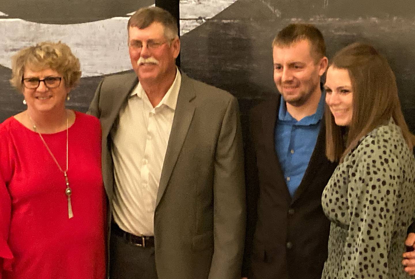 The Mitchell Family members, from left, Jeanne Mitchell, Doug Mitchell, Brandon DeWitt and Whitney Mitchell-DeWitt.