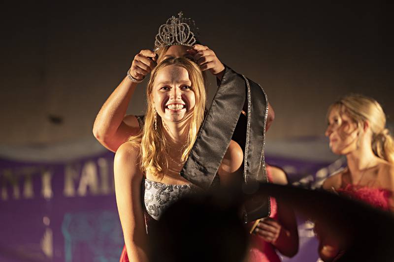 Lauren Carlson is crowned Miss Ogle County Wednesday August 2, 2023 during the Ogle County pageant.