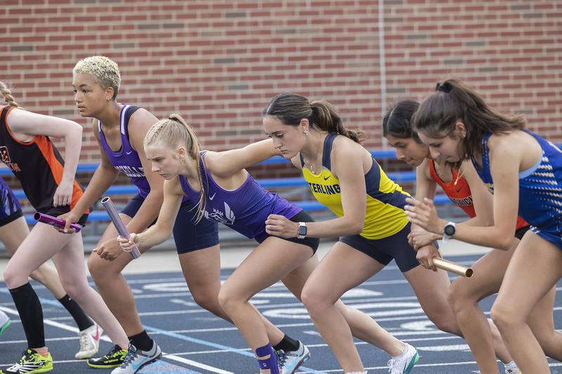 The 4x800, the first Sectional race of the day kicks off Wednesday, May 14, 2025, in Sterling.
