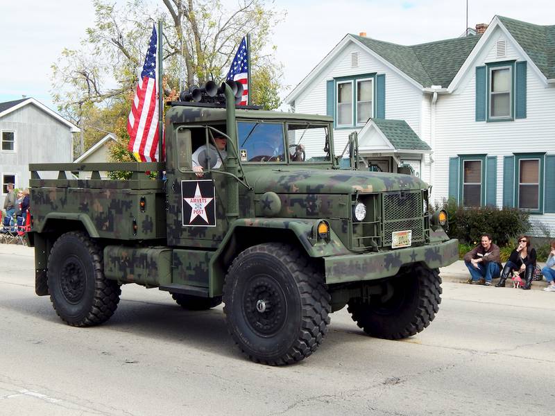 Elgin Amvets Post 202 led the Cortland Fall Festival Parade on Oct. 12.