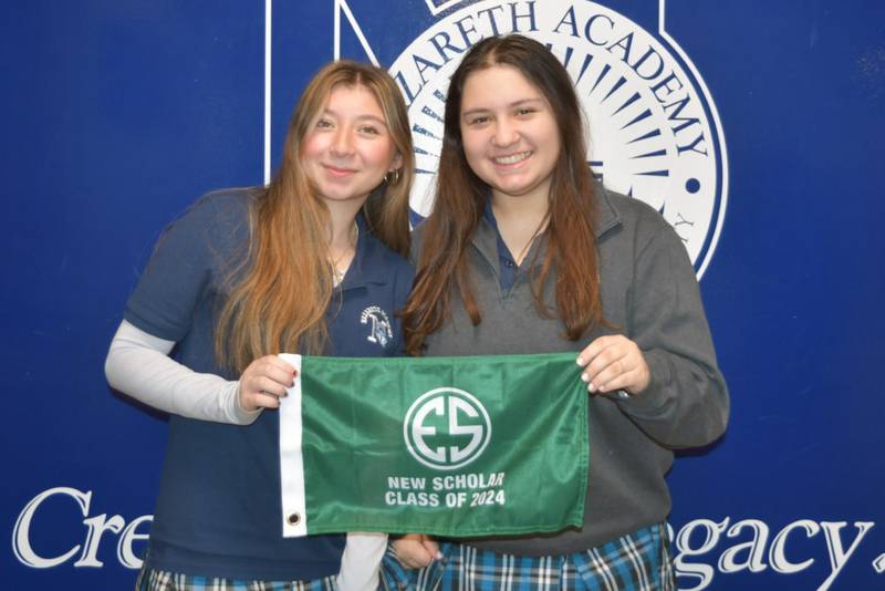Nazareth Academy seniors Bella Ramirez of Chicago and Gianina Montoro of North Riverside have each earned a 2024 Chick Evans Caddie Scholarship, a full tuition and housing college scholarship that is renewable for up to four years.