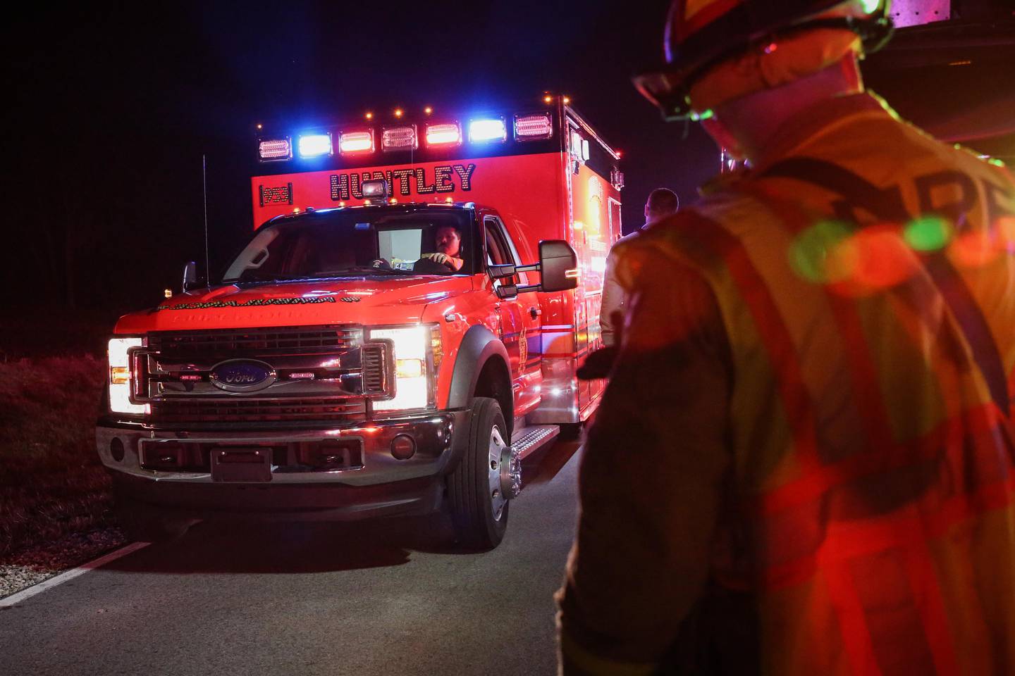 The Huntley Fire Protection District and McHenry County Sheriff's Office responded to a crash shortly before 9 p.m. Saturday, Jan. 21, 2023, on Conley Road, east of Route 47, outside of Huntley for a rollover crash.