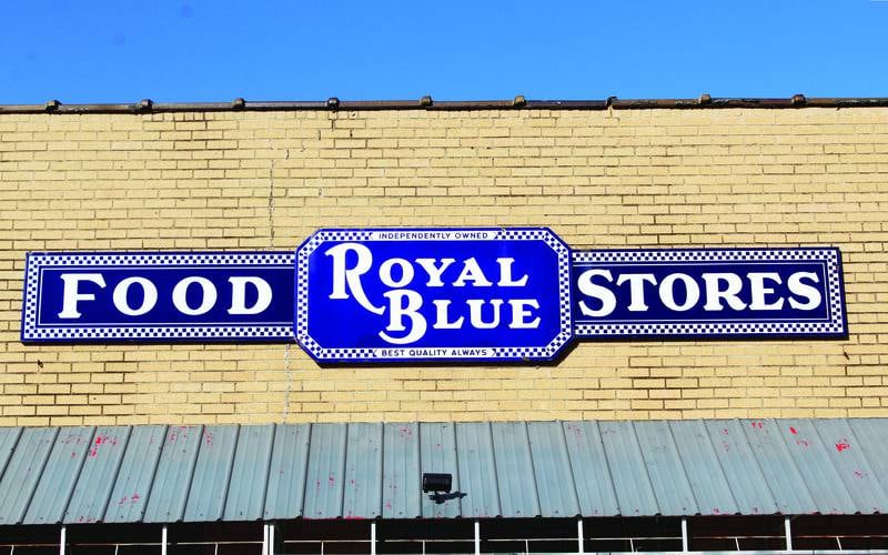 The Royal Blue sign from the 1930s that once adorned the outside of Stillman Valley's grocery store had been kept in storage for a few years not long after its closure. The store's longtime owners, the Castelli Family, gifted the sign to Royal Blue General Store owners Michael and Lisa Cruickshank in 2022 when they sought to use the same name for their restaurant.