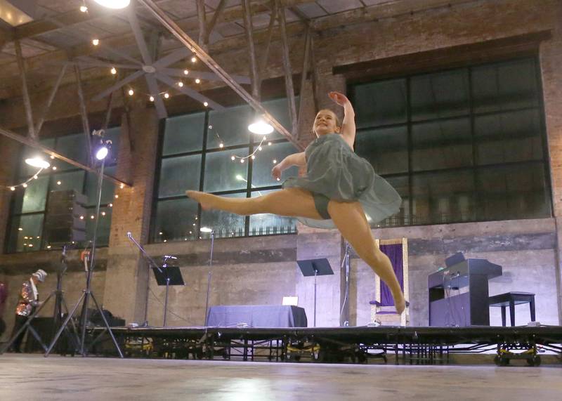 Madison Schweickert a senior at La Salle-Peru Township High School dances during the 7th annual Mad Hatter Ball on Friday, Nov. 17, 2023 at the Westclox Event Center in Peru.