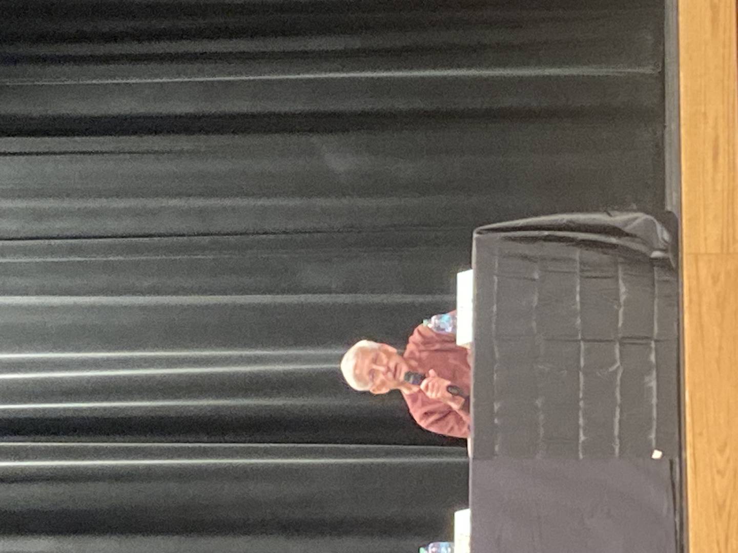 Lockport Township High School District 205 Board candidate Michael Deane speaks at the LTHS 205 Foundation-hosted candidates forum Tuesday, March 4, 2025.