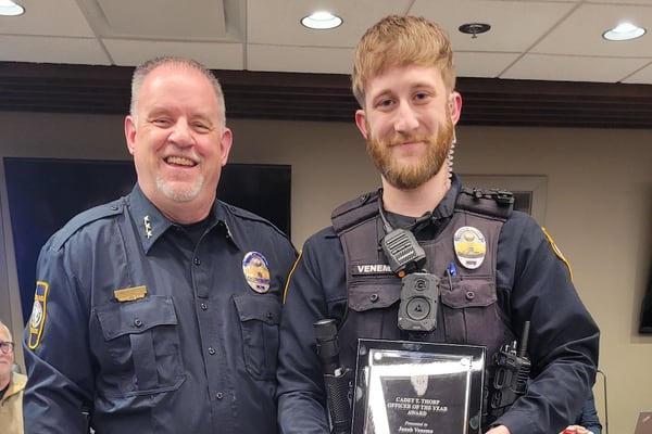 Sterling Police Department honors employee, officer of the year