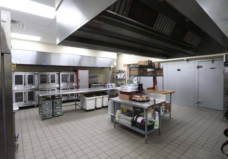 A view inside the kitchen of the Voluntary Action Center on Wednesday, Aug. 13, 2025 in the former Peru Pizza House downtown Peru. VAC is a nonprofit organization committed to serving La Salle, Bureau and Putnam counties through essential programs such as Meals on Wheels and congregate dining.
