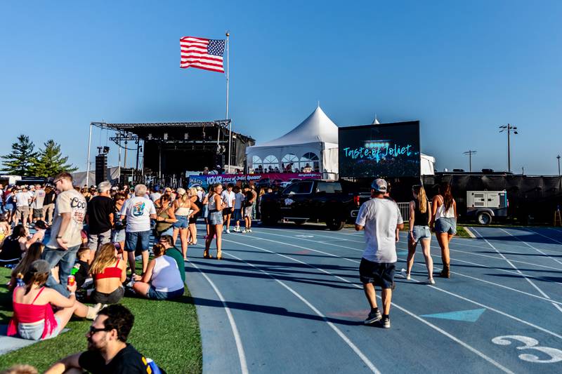 Busey Bank Field at Joliet Memorial Stadium hosts Taste of Joliet on June 21, 2025.