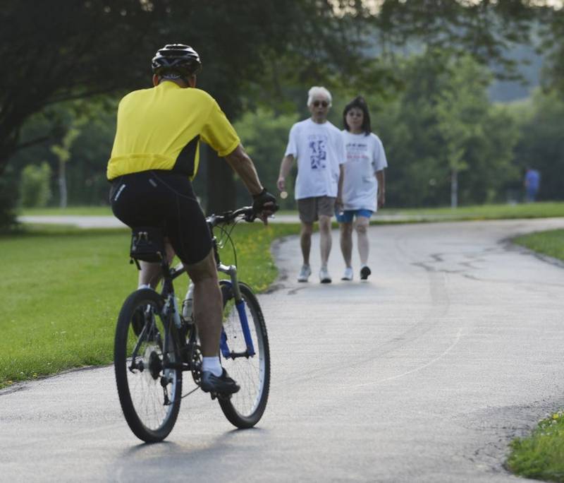 The Illinois Department of Transportation awarded funding for about $128 million in alternative transportation projects such as bike and pedestrian paths Friday. (Daily Herald File Photo)