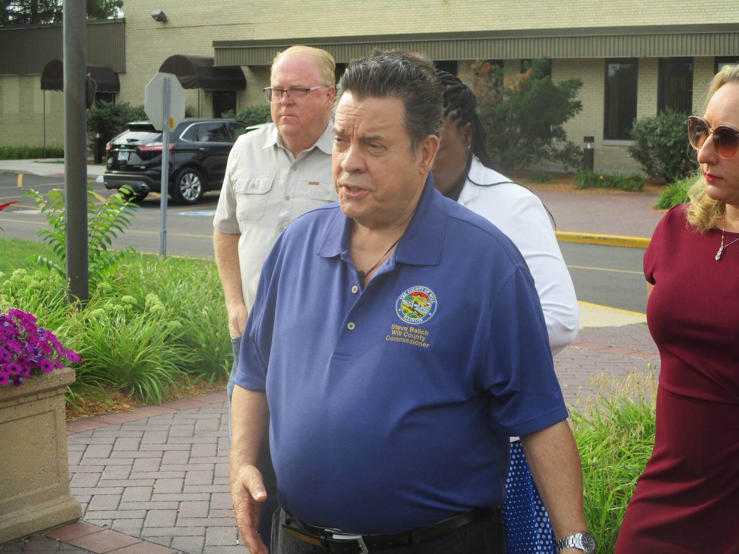 Will County Board Republican Leader Steve Balich, R-Homer Township, speaks Tuesday at a press conference where he claimed his email account on a county computer had been hacked. July 9, 2024.