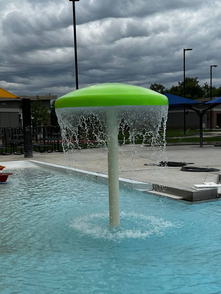 The pools are filled and accessory water features are operational at Sunburst Bay Aquatic Center in Cary, as shown in photos taken by the park district in early June, 2022. The park's opening day is still scheduled for Saturday, June 18.