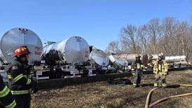 Walnut tanker trailers catch fire from brush fire