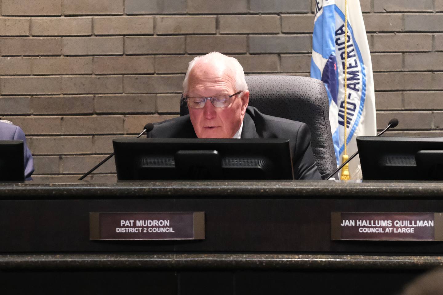 District 2 Council Pat Mudron during the Joliet City Council meeting on Tuesday at Joliet City Hall. Tuesday, Dec. 21, 2021 in Joliet.