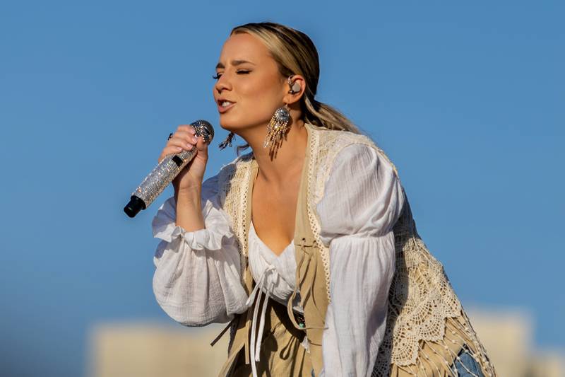 Gabby Barrett performs at Busey Bank Field at Joliet Memorial Stadium during Taste of Joliet on June 21, 2025.