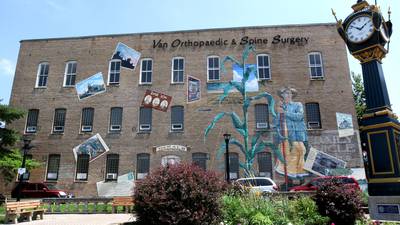 Photos: Downtown mural “Its Merits Recommend It...” by artist Olivia Gude