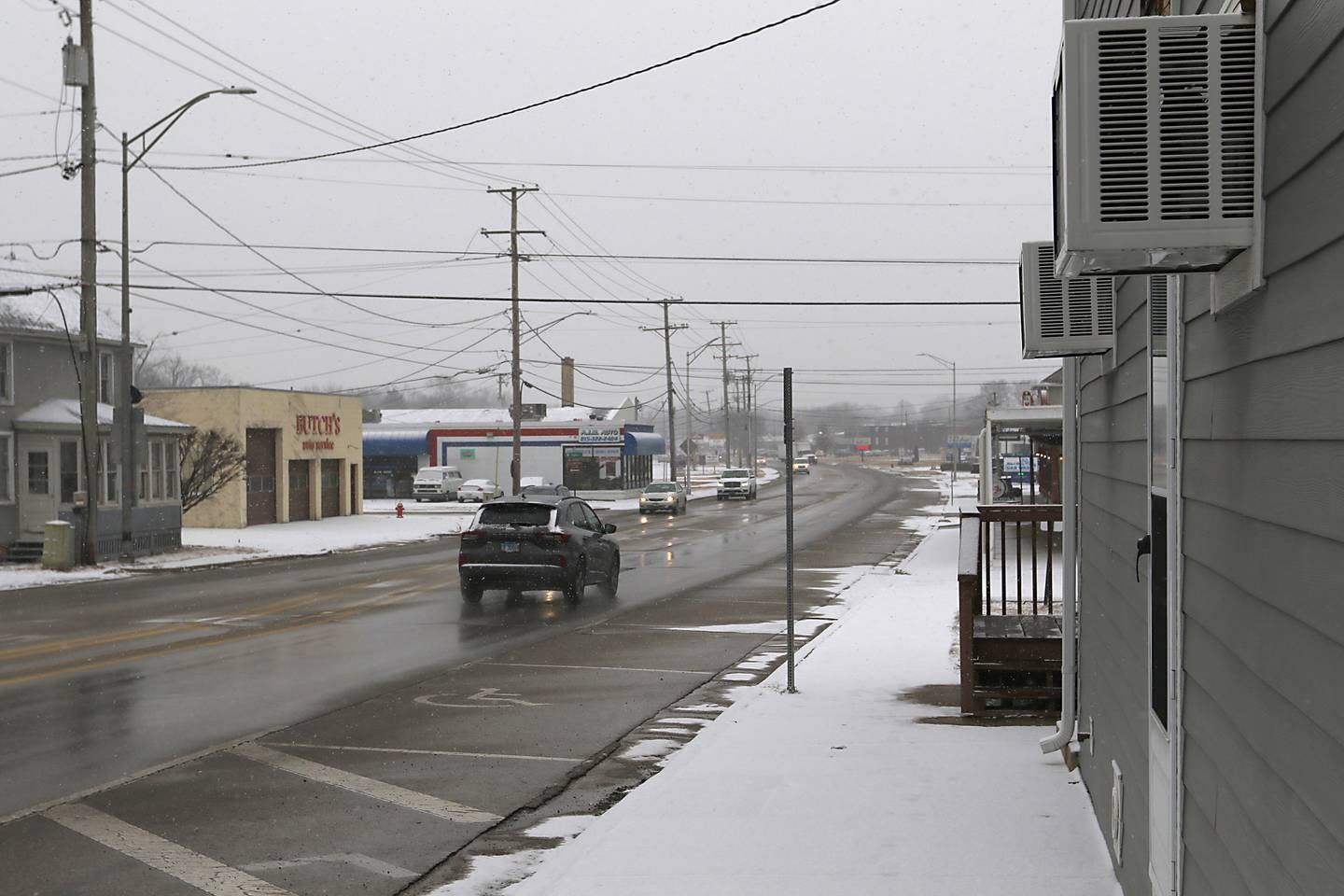 Looking south on Route 31 from its intersection with Main Street on Wednesday Feb. 12, 2025, in McHenry. The Illinois Department of Transportation plans to widen Route 31 to four lanes from Route 176 to Route 120 (Elm Street) beginning, possibly, in 2028.