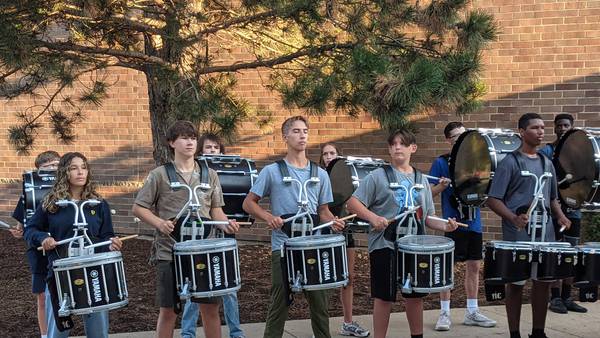 Oswego students march into a new school year