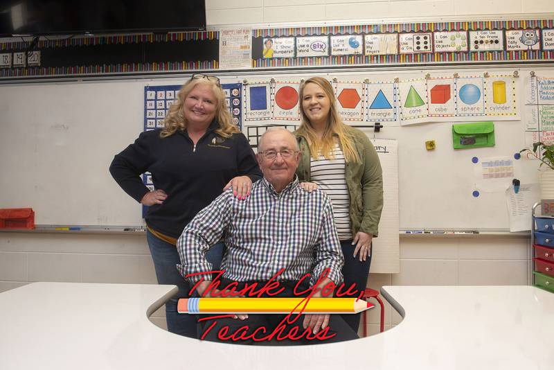 Three generations of teachers in the Sauk Valley. Bill Mills retired after 30 years as a teacher, daughter Michelle Jagitsch is in her 30th year teaching and granddaughter Kristin Jagitsch is in her 5th.