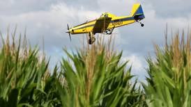 Photos: Crop duster drops in on Hinckley farm