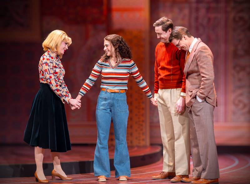 "Beautiful: The Carole King Musical" in 2025 at Drury Lane Theatre in Oakbrook Terrace. Alexandra Palkovic (Cynthia), Samantha Gershman (Carole), Andrew MacNaughton (Barry), Michael Lawrence Brown (Donny)