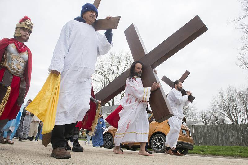 Good Friday is recognized as the day Jesus is crucified and dies on the cross. Easter Sunday is celebrated by western Christians as his resurrection.