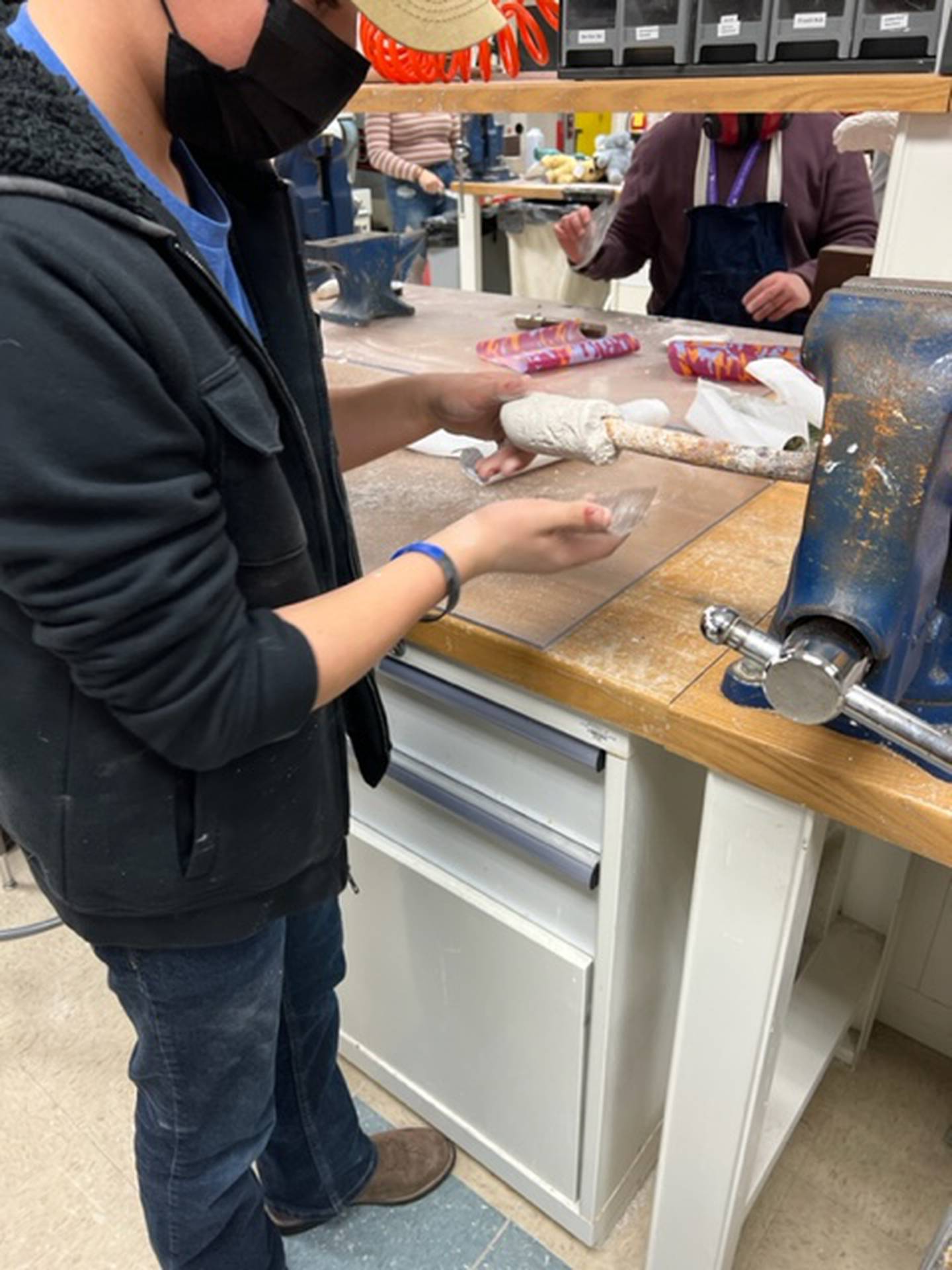 Students in the Joliet Junior College orthotics and prosthetics program worked with local Boy Scouts to create orthotic and prosthetic devices for donated dolls and stuffed animals to then pair the dolls and animals with a child with the same device.