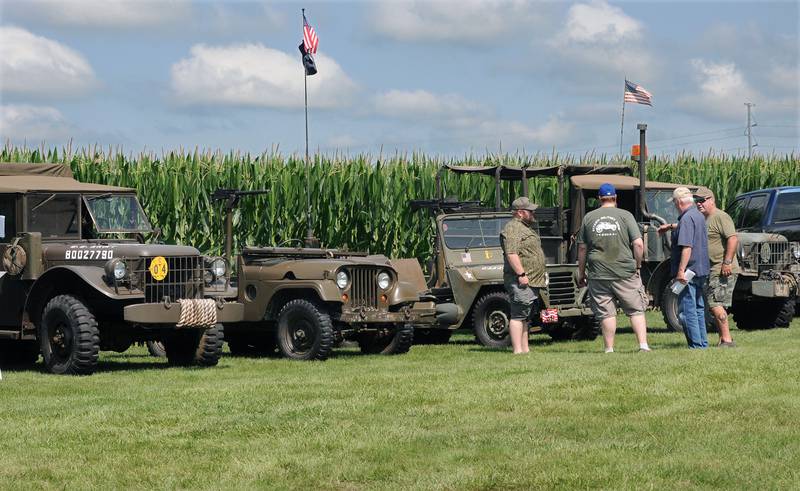 Many military vehicles were on display Saturday, July 15, 2023, during the fourth annual Ottawa Military Show, north of Ottawa.