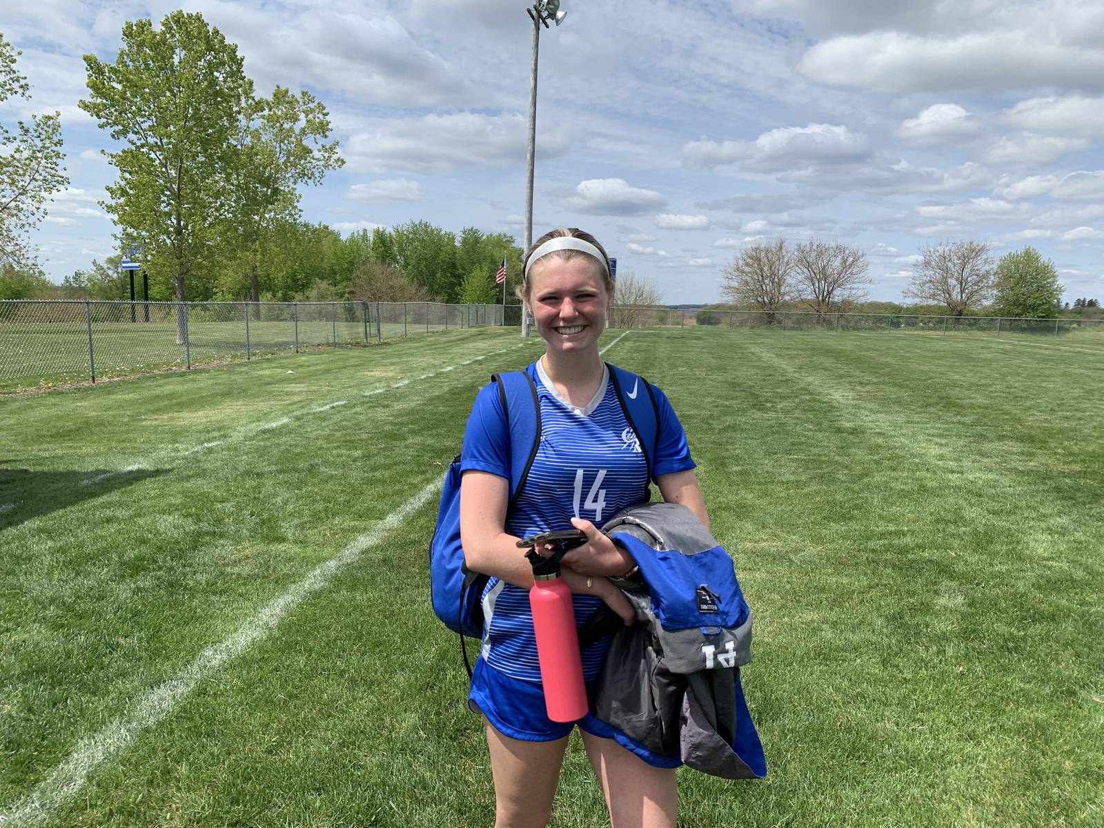 Girls Soccer Burlington Central’s Isabella Hartmann, finally back