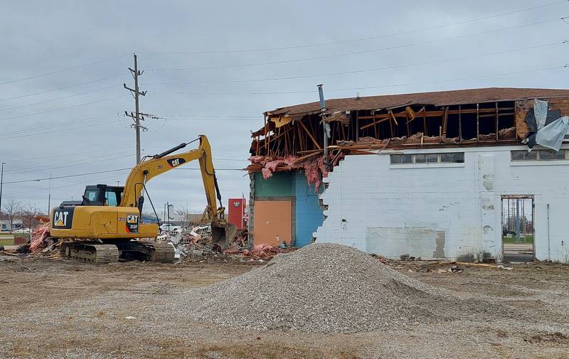 Gautschy's Corner is demolished Monday, Dec. 4, 2023, in Streator.