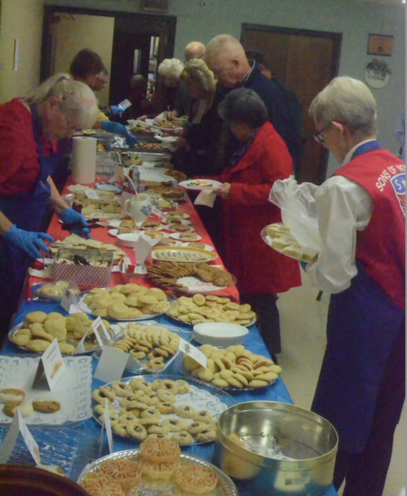 Traditional Norwegian desserts are offering during the Taste of Norway Hostfest in Montgomery on Nov. 2, 2025.