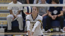 Photos: Sterling volleyball nets a loss against Galesburg