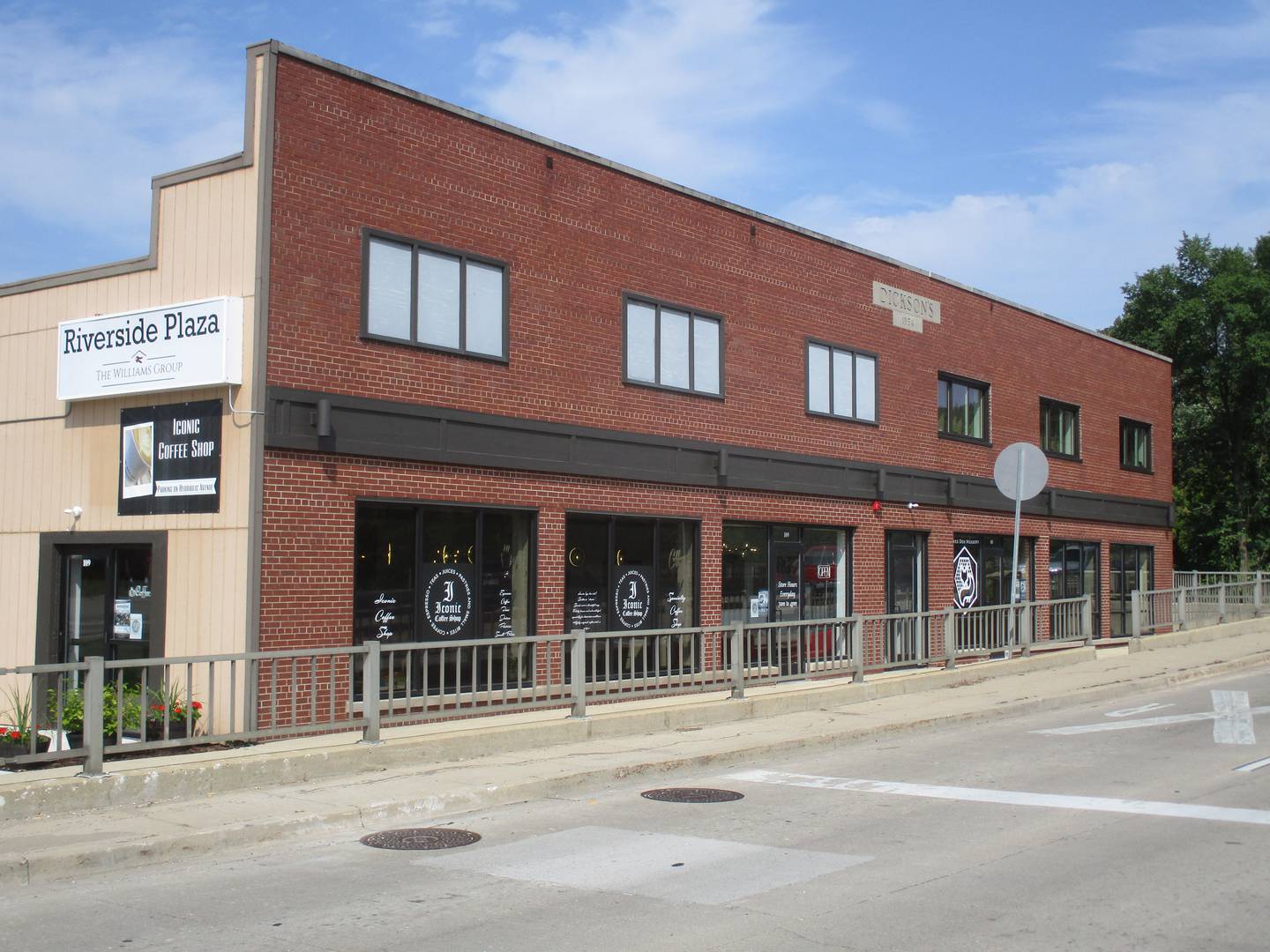 The Williams Group is renovating this building at 101 S. Bridge St. in downtown Yorkville as Riverside Plaza. Plans are underway to open a brewery in the structure, which is home to the new Iconic Coffee Shop and other businesses.